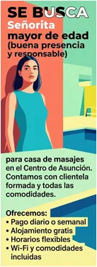 Se Busca Masajista con Experiencia Centro de Asuncion