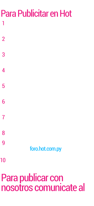 10 Razones para Publicitar en Hot