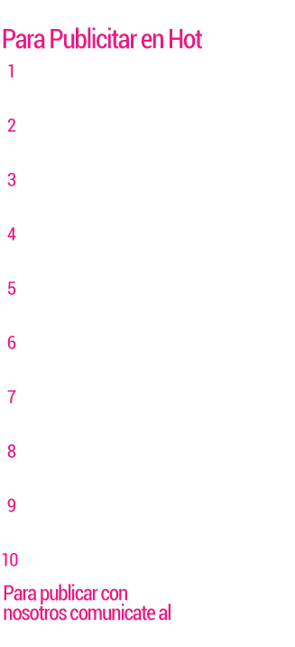 10 Razones para Publicitar en Hot